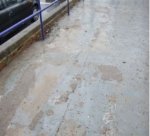 Levelling out of rough, tamped concrete floors