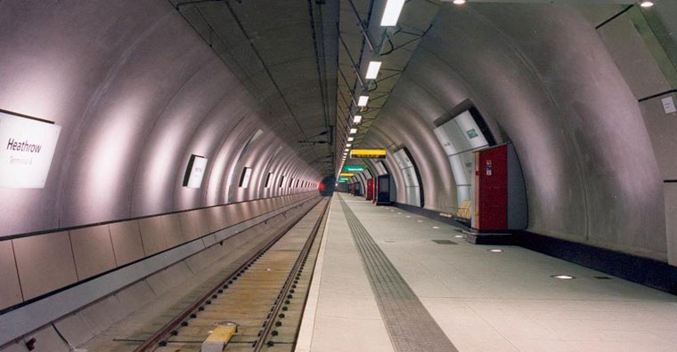 Render System Protects Platform Tunnels in Heathrow Express