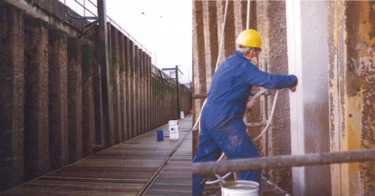 Corrosion Protection of Steel Sheet Piling at Brighton Marina