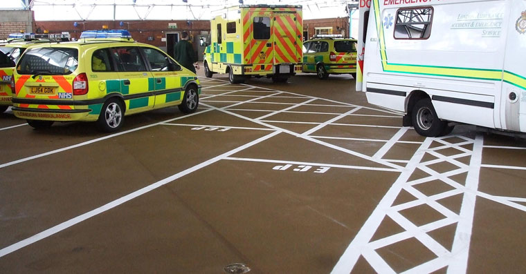 Concrete Repair and Waterproofing of Deck Area of Ambulance Station