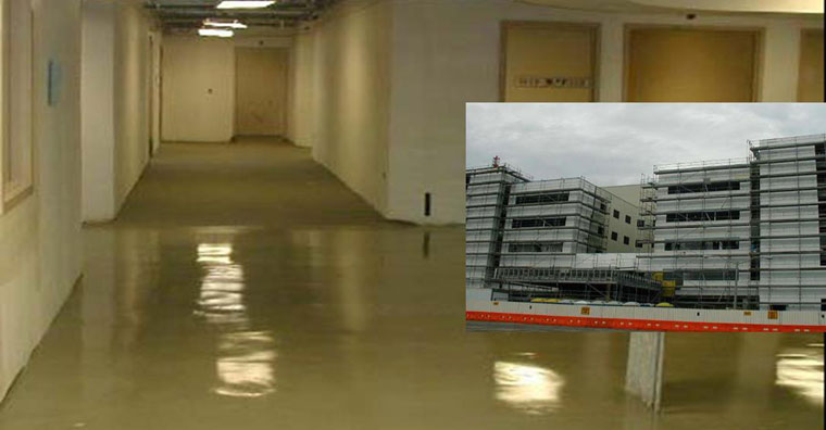 Moisture Suppression on New Concrete Floors at John F Kennedy Medical Center, Florida, USA