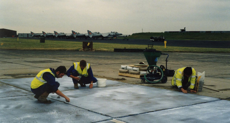 Flexcrete's Repair Mortar Reinstates Concrete at RAF Airbase