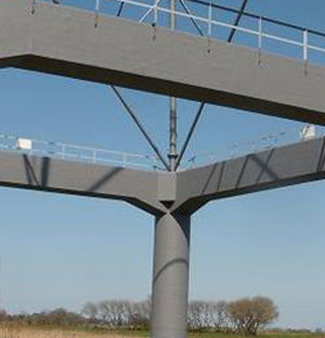 Concrete Repairs & Protective, Decorative Coating for Transmission Tower