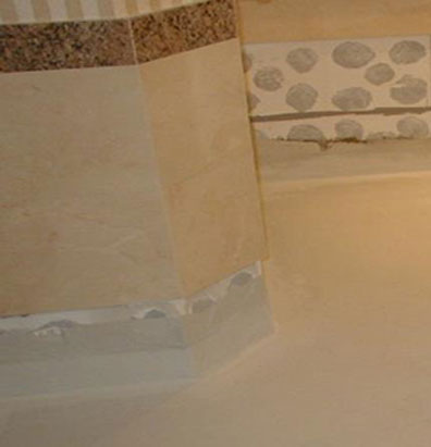 Waterproofing Floors of Bathroom Enclosures in Prestigious Hotel Resort