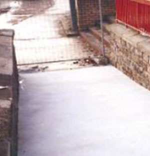Slip Resistant Finish to Concrete Ramps at Drumchapel Shopping Centre