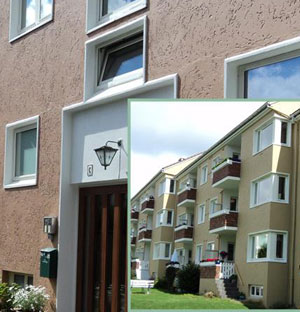 Anti-carbonation coating on residential properties