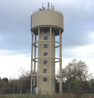 Concrete waterproofing on Water Tower