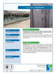 Corrosion Protection Coating for Steel Sheet Piling at West Bay