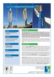 Flexcrete's Anti-Carbonation Coatings on Spinnaker Tower, Portsmouth