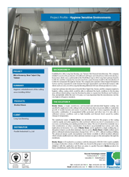 Hygiene Coating Protect Ceiling Areas in Taiwan Brewery