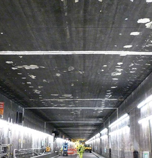 Flexcrete joint waterproofing - Heathrow tunnels
