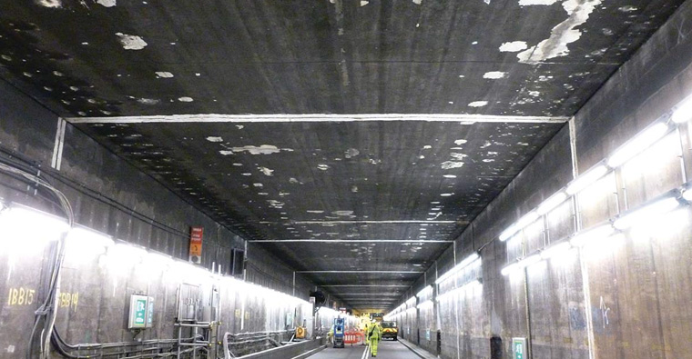 Heathrow Tunnels - Flexcrete joint waterproofing