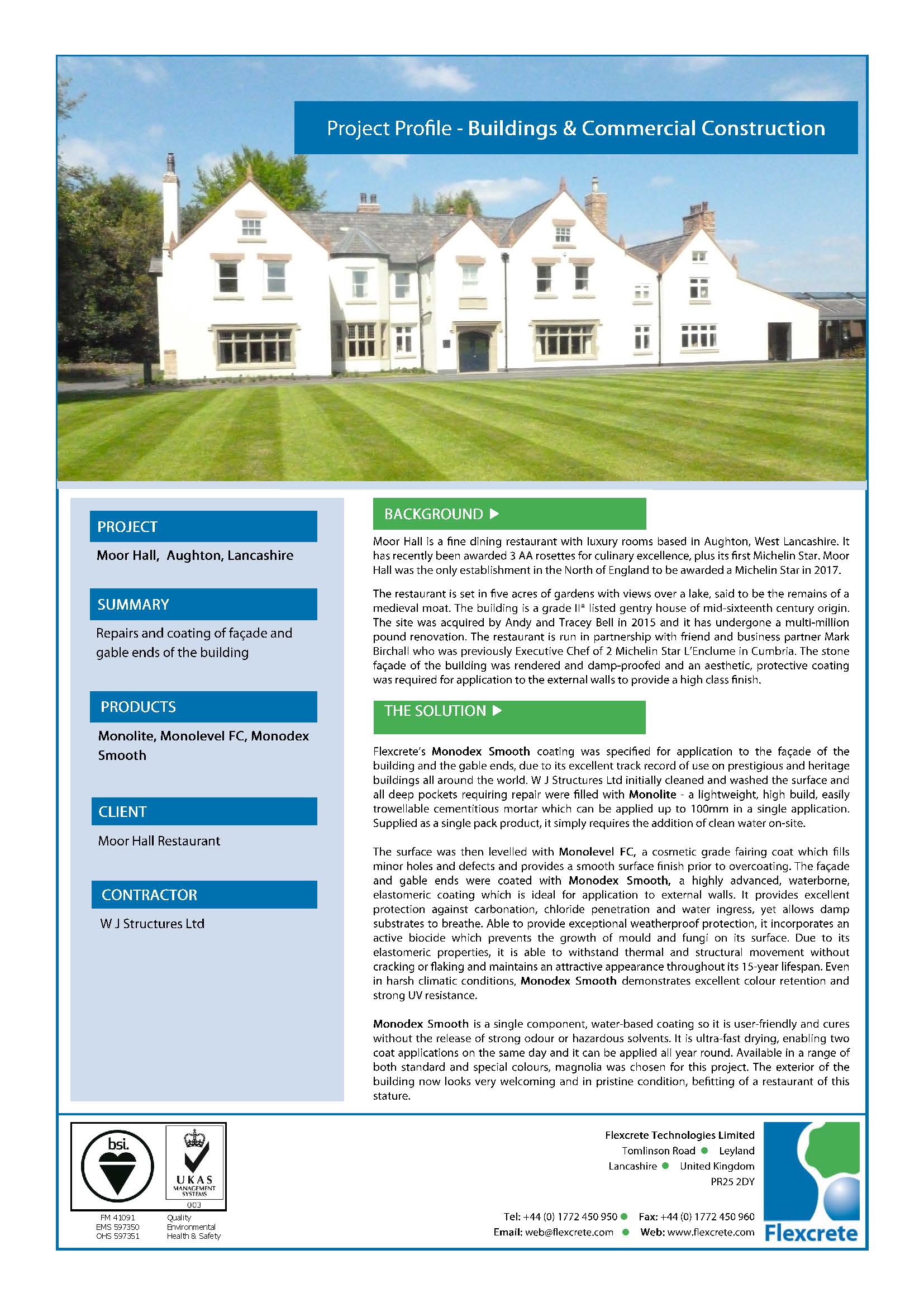 Moor Hall project profile